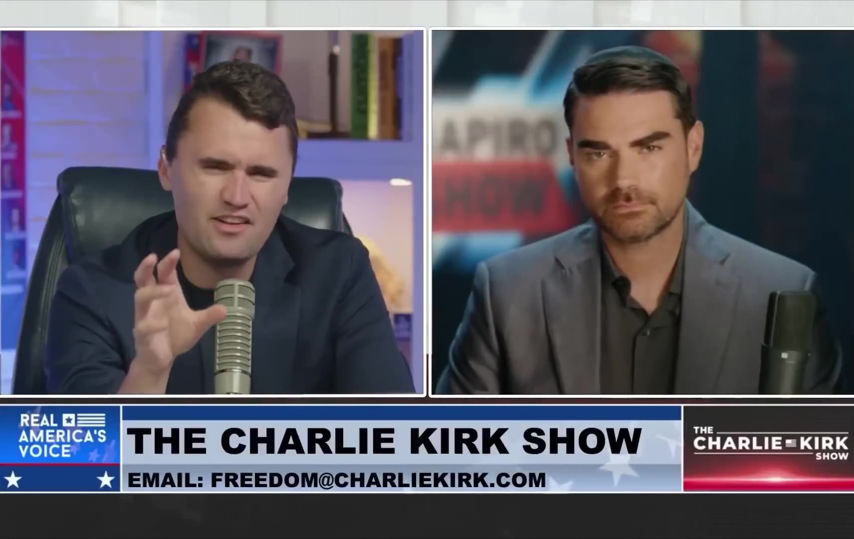 Charlie Kirk was figuring it out. Ben Shapiro no pleased