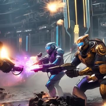 AI-generated video Anime Fight scene