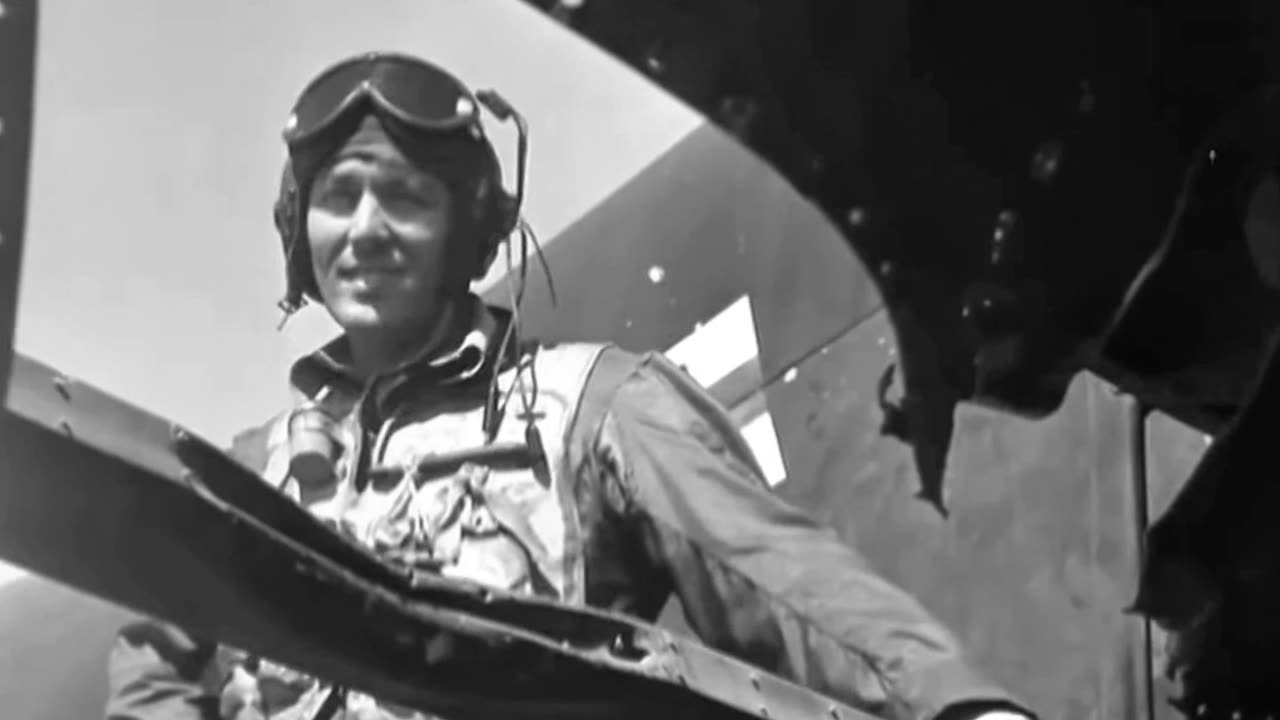 Raymond William West safe at Kimpo airbase with his flak-damaged Skyraider on September 21st 1950
