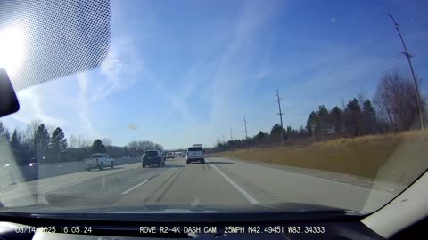 Roundtrip Drive From Ford/Telegraph, Dbn; To Saffron, Orchard Lake Rd, Farmington Hills, MI 3/14/25
