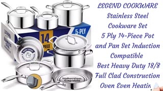 LEGEND COOKWARE Stainless Steel Cookware Set