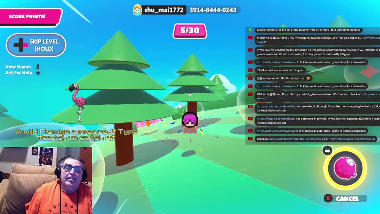 chill streamer playing fall guys & sonic rumble