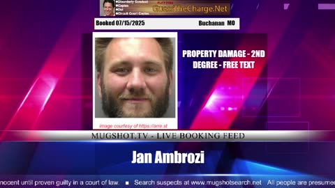 Mugshot TV - Live Arrest Booking Video Stream