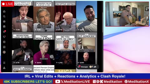 Wed 7/9/25 - IRL, Viral Edits, Reactions, Clash Royale, Analytics