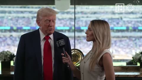President Donald J. Trump at the FIFA Club World Cup: "When I was young, they brought a player named Pelé here to play... This place was packed"
