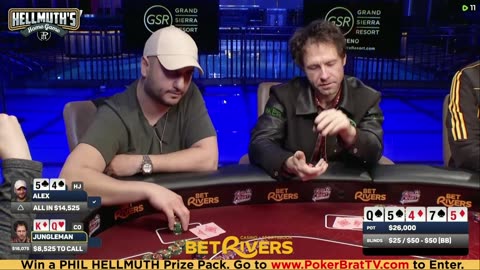 Phil Hellmuth, Jungleman, Xuan Liu, 3COIN ♦ Day 3♦ Livestream High Stakes Poker Cash Game