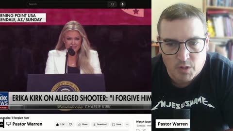 Can You Forgive Like Jesus? Erika Kirk's speech- Charlie Kirk Memorial Service