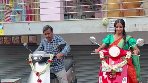 Sideways Scooter Bumps Into Friend