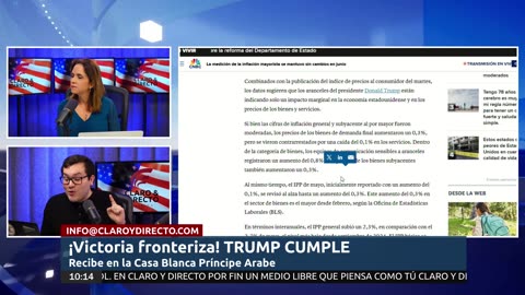 EN VIVO Y EN ESPAÑOL: Trump logra mínimos históricos en cruces ilegales/ Visita Casa Blanca Principe del Reino Bahrain