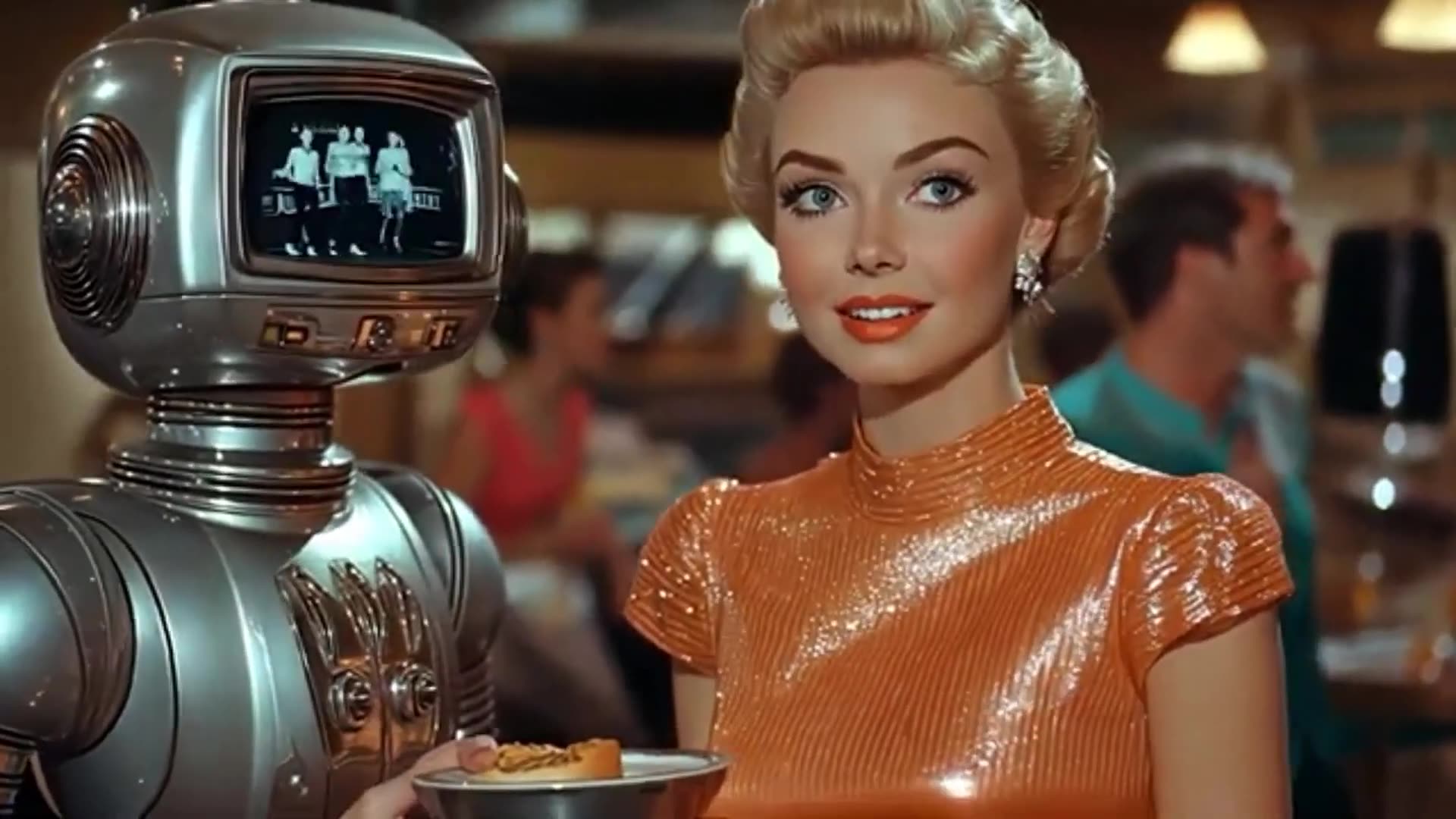 Retro Future Dreams_ 1950s Sci-Fi Film Exploring Artificial Intelligence