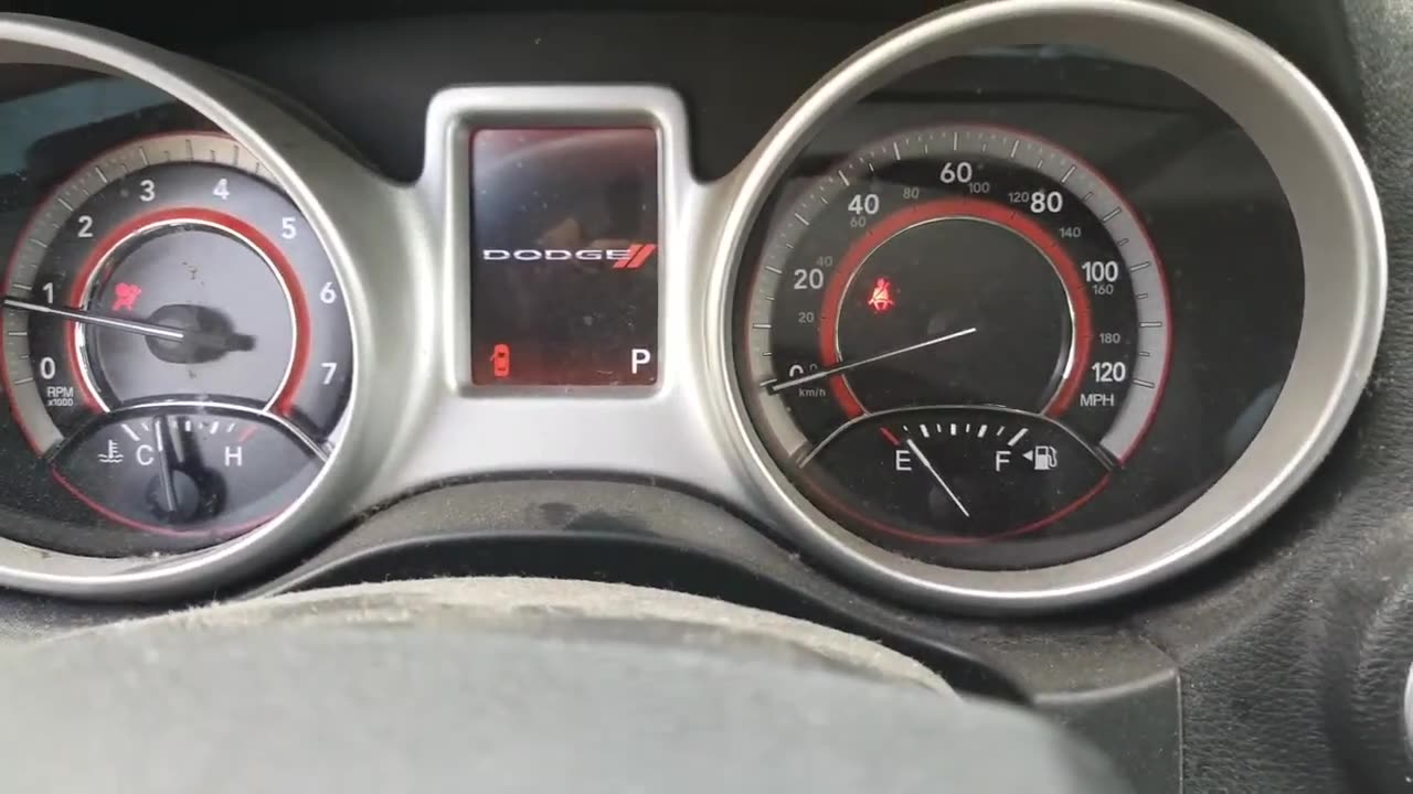 Reset oil light 2012 Dodge Journey (push start igniton)