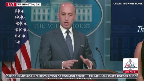 FULL SPEECH- Karoline Leavitt Holds a Press Briefing with Stephen Miller - 5-1-25