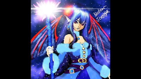 Speedpaint Nuclear joestar with the staff and cube of domination