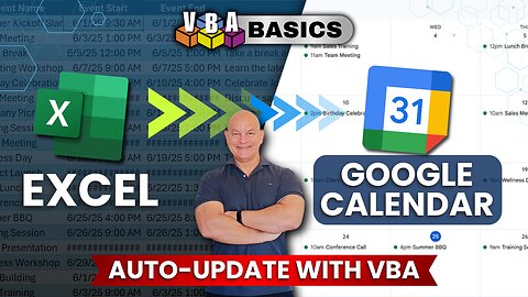 How To Sync Excel To Google Calendar Using VBA (Beginner Tutorial with Code)