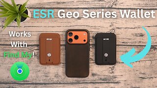 ESR Geo Series HaloLock MagSafe Wallet REVIEW! // 5 Cards + Built-in Find My! RFID Blocking Wallet