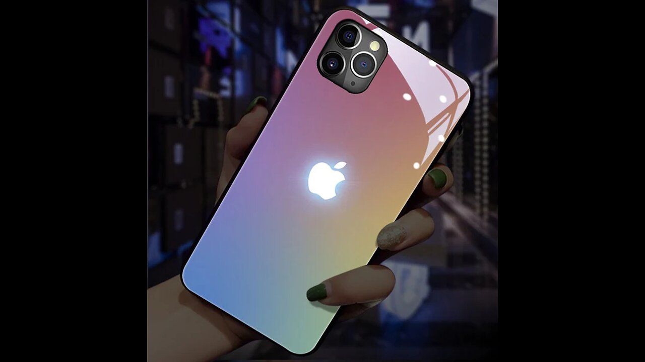 Voice-Activated Glowing Case with LED Logo, Call Flash Light, for iPhone 11_11PRO_X_XS_XR_XS MAX