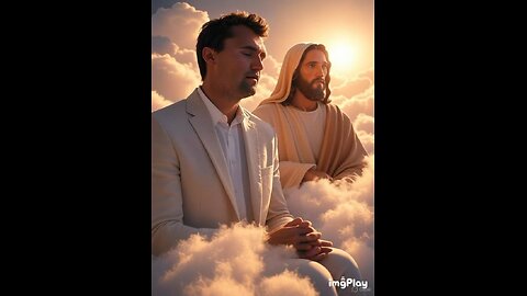 A Picture Of Charlie Kirk With Jesus In Heaven (Charlie Kirk Tribute)