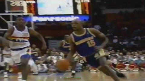 Latrell Sprewell 11 Points @ Nuggets, 1992-93.