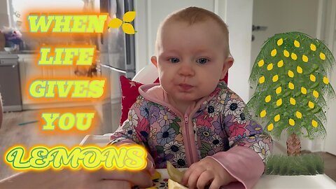 Baby Tries Lemon for the First Time 🍋 Priceless Funny Reaction