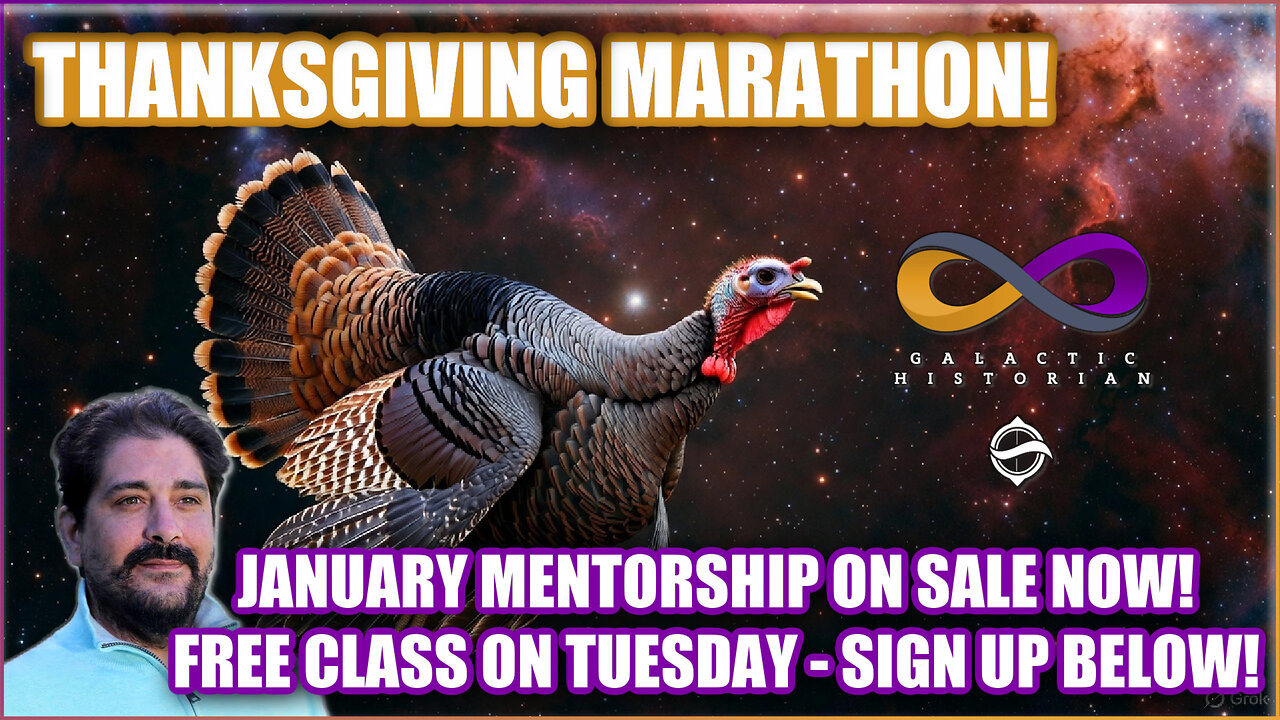 Thanksgiving Marathon! Sign-up for FREE Mentorship Class below - Tuesday at 2pm EST!
