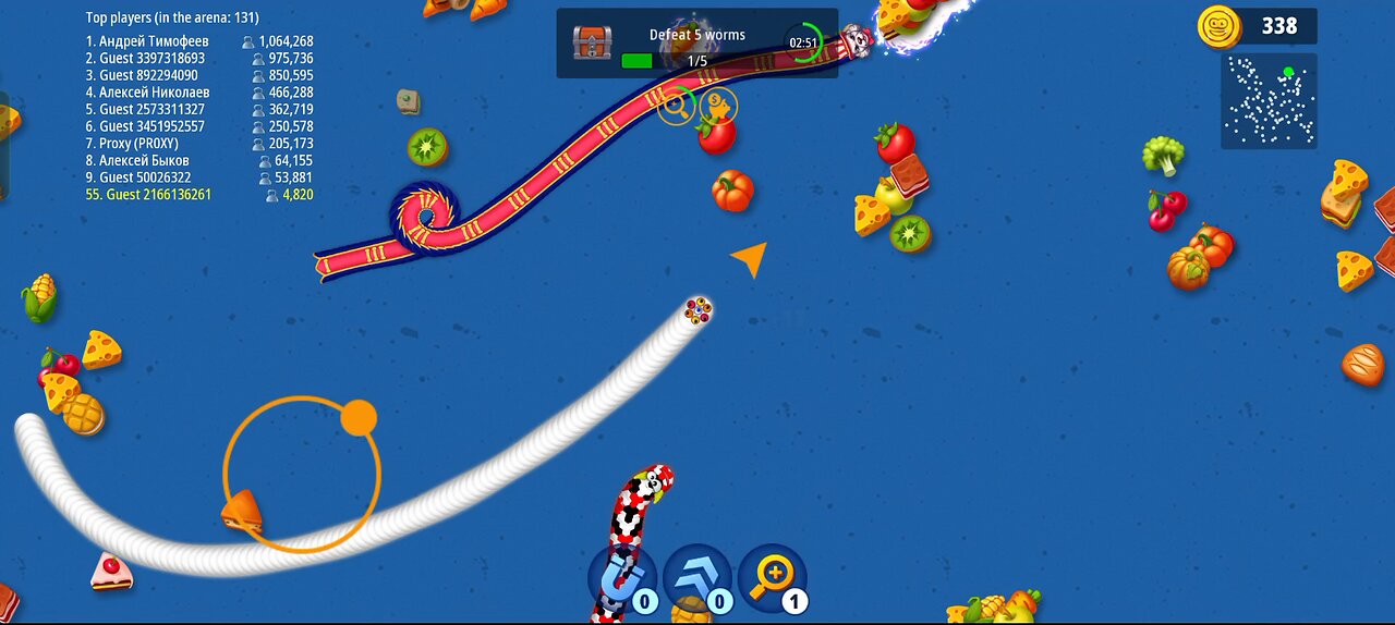 worms fight