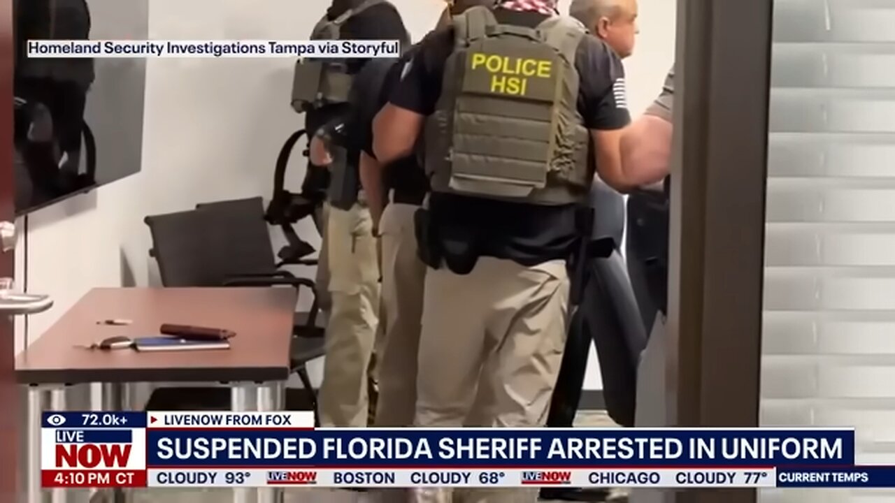Florida sheriff Marcos Lopez arrested in uniform, charged with racketeering