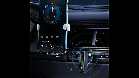 Wireless Bluetooth5.0 Car Audio Receiver, with Built-in Mic, for Hands-Free Call