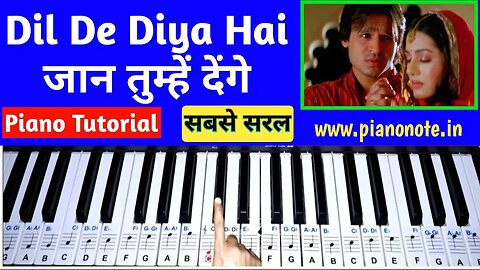 Dil De Diya Hai Piano Tutorial (Masti) | Julius Murmu Keyboard