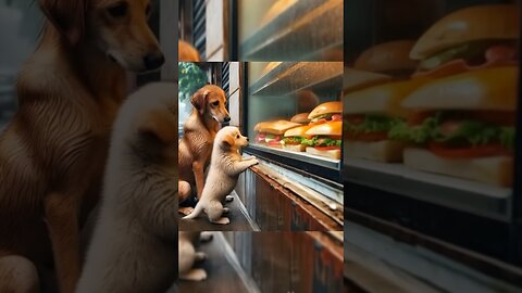 The dog is hungry.