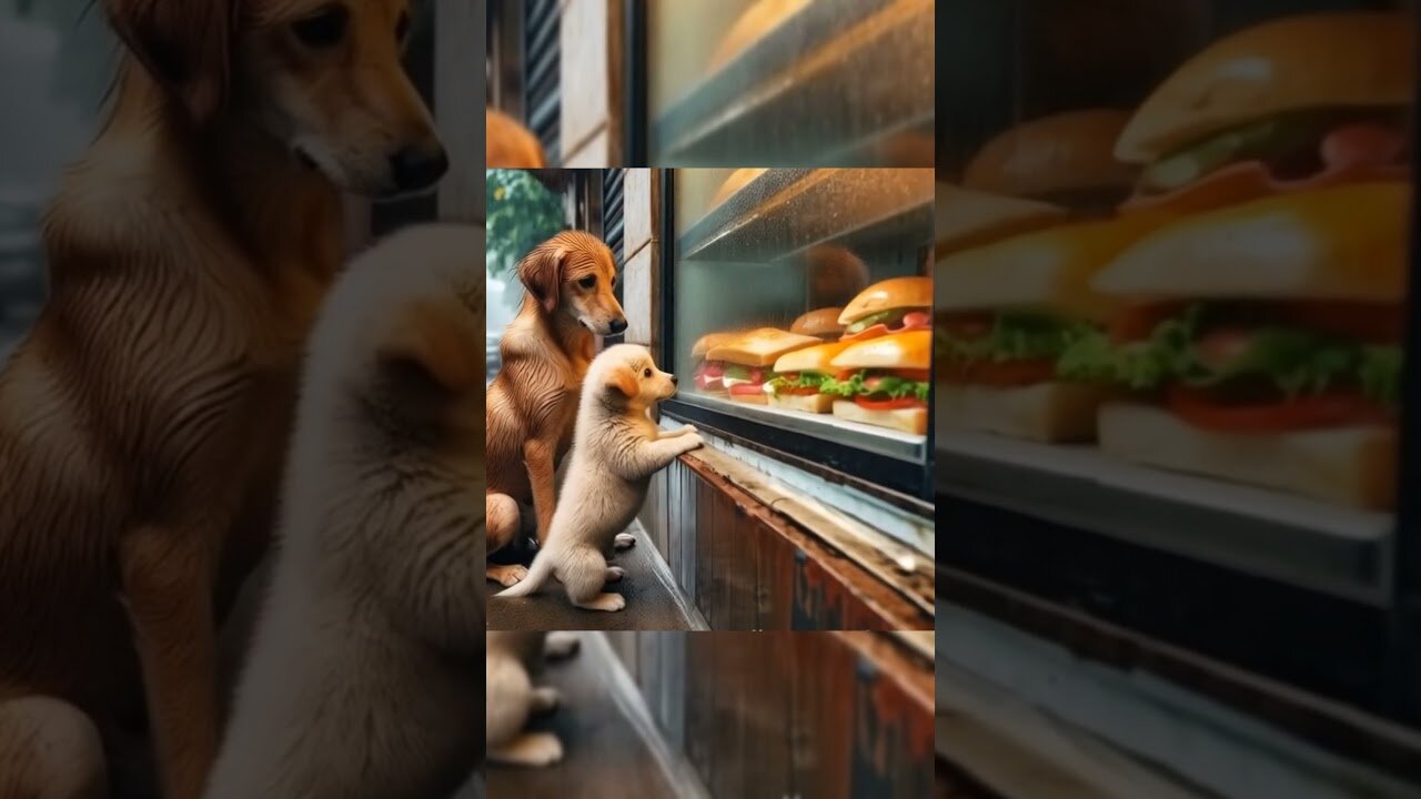 The dog is hungry.
