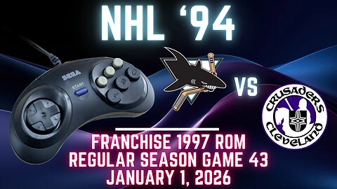 NHL '94 Franchise League (1997) - Sharks (Len) at Crusaders (IAmDroot {Genesis} - Game 43
