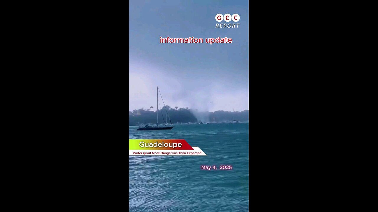 #Guadeloupe #BaieMahault #waterspout #storm #severeweather #climateanomaly #Weather #Climate