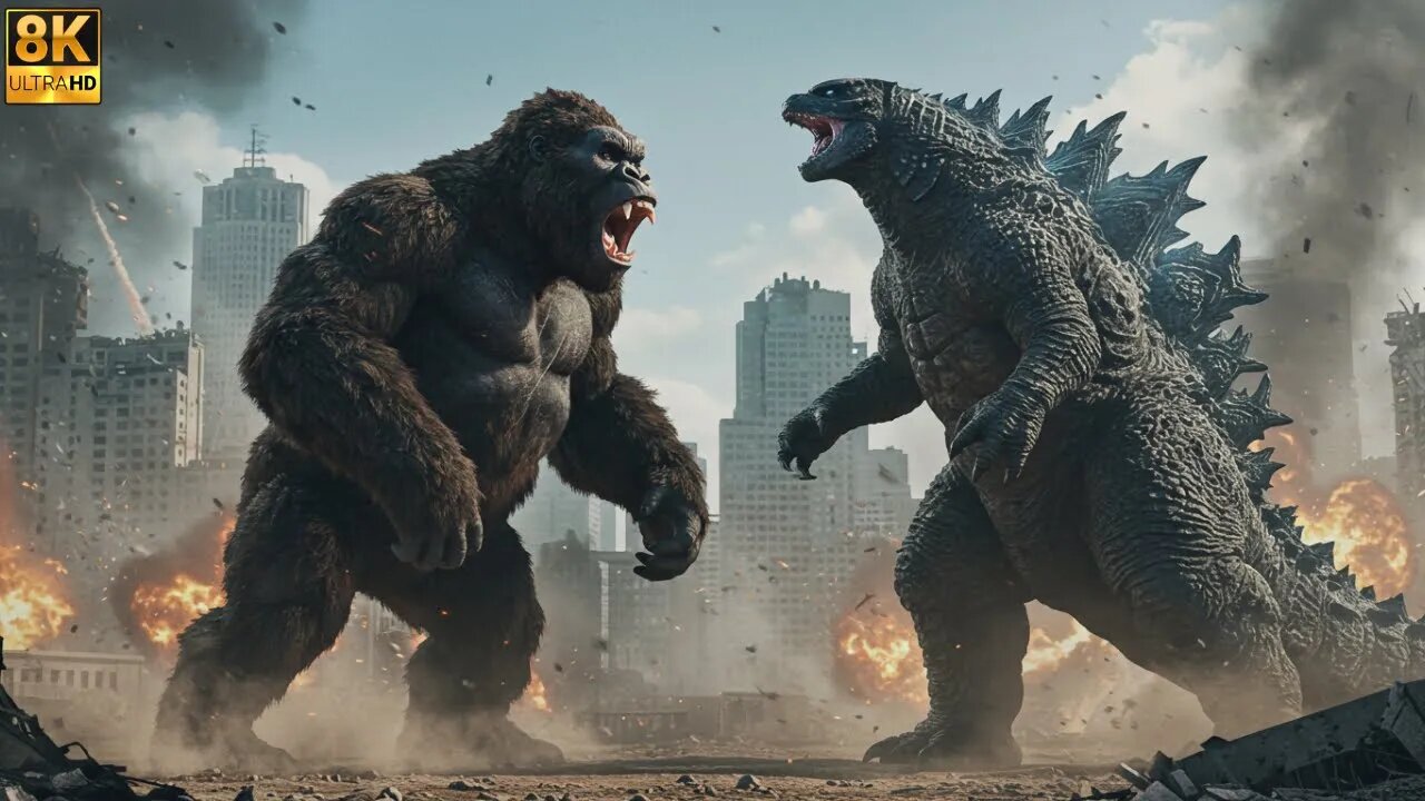 King Kong vs. Godzilla: The Greatest Battle of All Time! 🦍🔥🦖