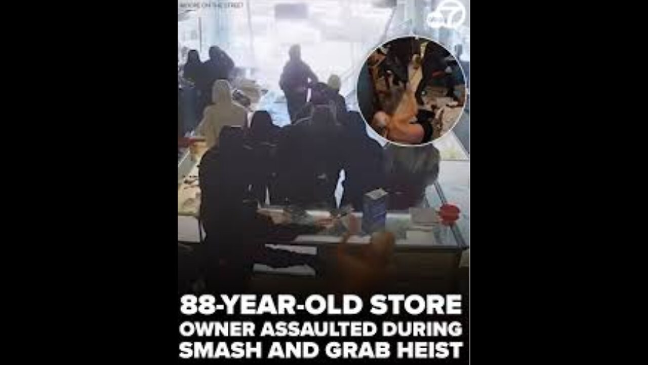 Gavin Newsoms California. Elderly Jewelry Store Owner Suffers Stroke As Store Smashed