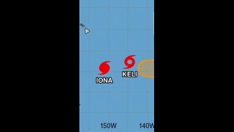 The Fujiwara effect HURRICANE IONA 110 mph +TROPICAL STORM KELI