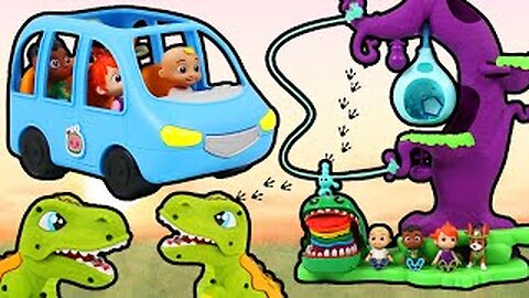 Cocomelon JJ & Friends Go On Dinosaur Safari Road Trip!