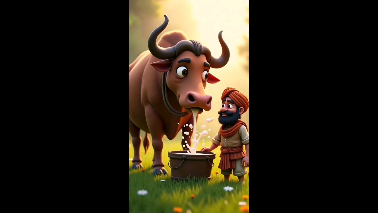 A Farmer have big buffalo
