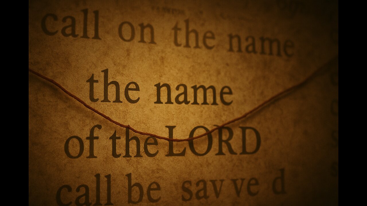 The Hidden Thread of Salvation Calling on the Name of the LORD