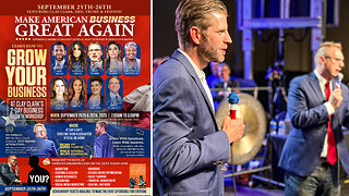 Eric Trump | Join Eric Trump At Clay Clark's Sept. 25-26 Business Conference In Tulsa, Oklahoma (261 Tickets Remain) + Learn Marketing, Sales, Linear Workflow Design, Finance, Systems, Etc + Request Tix Via Text 918-851-0102