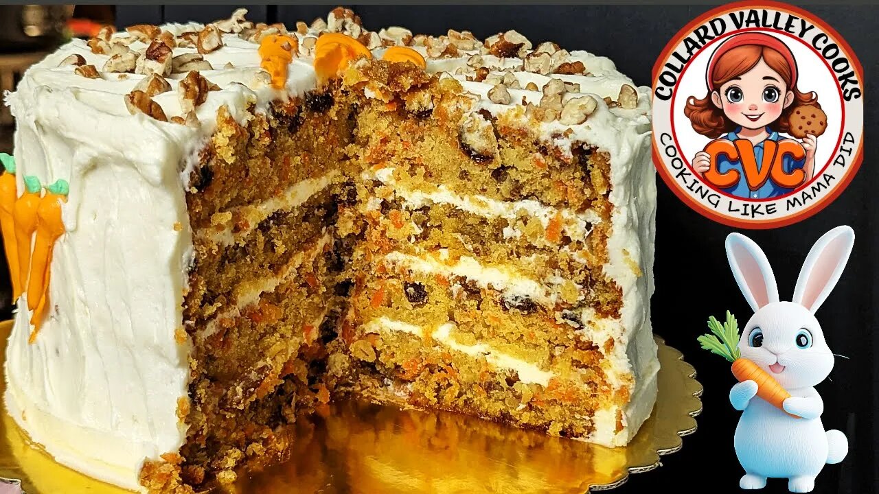 Homemade Carrot Cake Recipe -Old Fashioned Southern Baking
