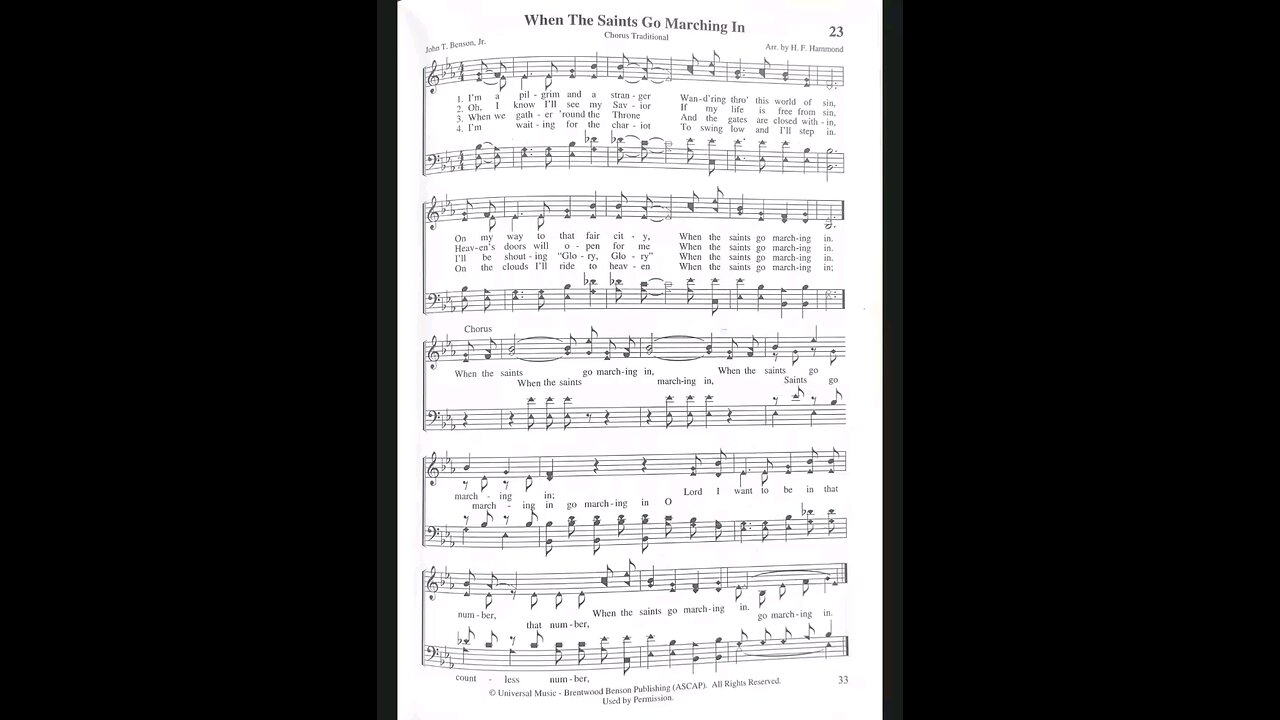 When the Saints Go Marching In