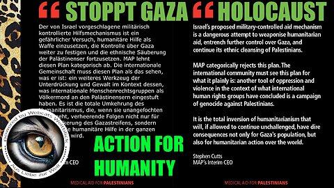 STOPPT GAZA HOLOCAUST • ACTION FOR HUMANITY!!!