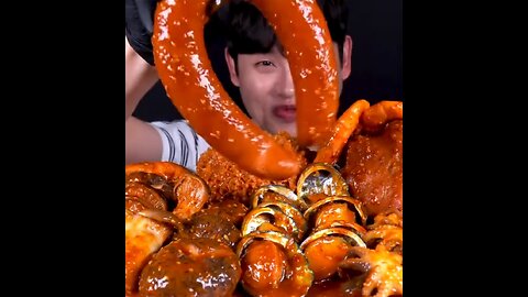Spicy Seafood boil with sausage