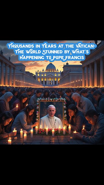 Thousands in Tears at the Vatican- The World Stunned by What's Happening to Pope Francis