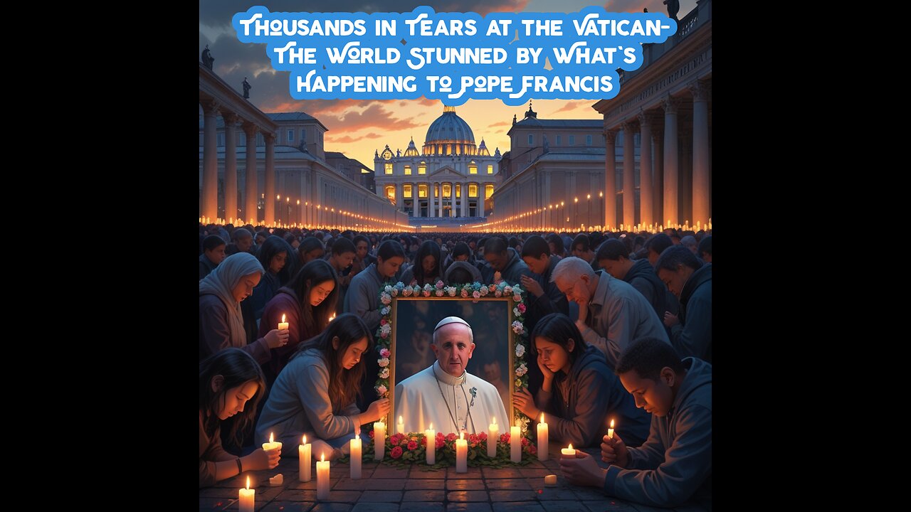 Thousands in Tears at the Vatican- The World Stunned by What's Happening to Pope Francis