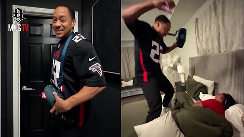 "Rise Up" Robert Rushing Teases Wife Toya After His Falcons Defeat Her Saints! 🏈