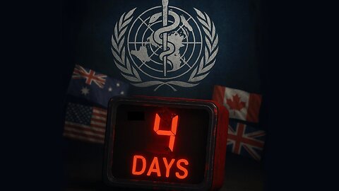 In 4 days, The WHO Takes Control Of Your Health Globally.