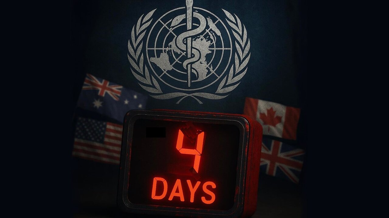 In 4 days, The WHO Takes Control Of Your Health Globally.