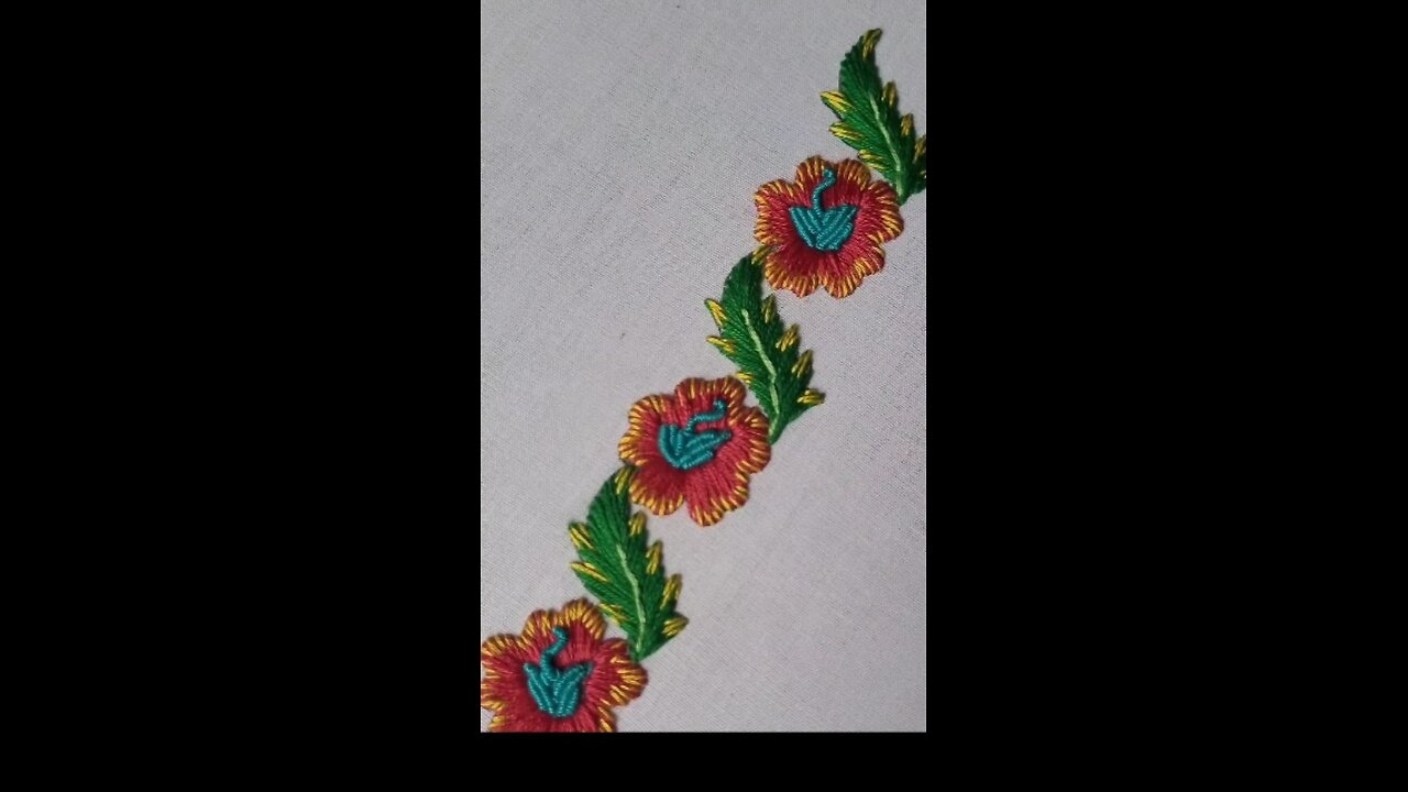 Embroidery design👍🏻💯 #embroiderydesign