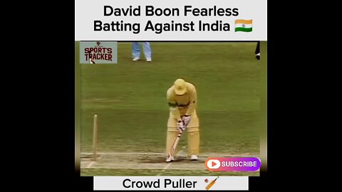 The Case of Devid Boon: Batting Fairness vs India
